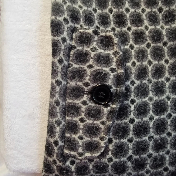 Heather B Wool Blend Zip Up Back White Sweater Size S - Picture 6 of 10